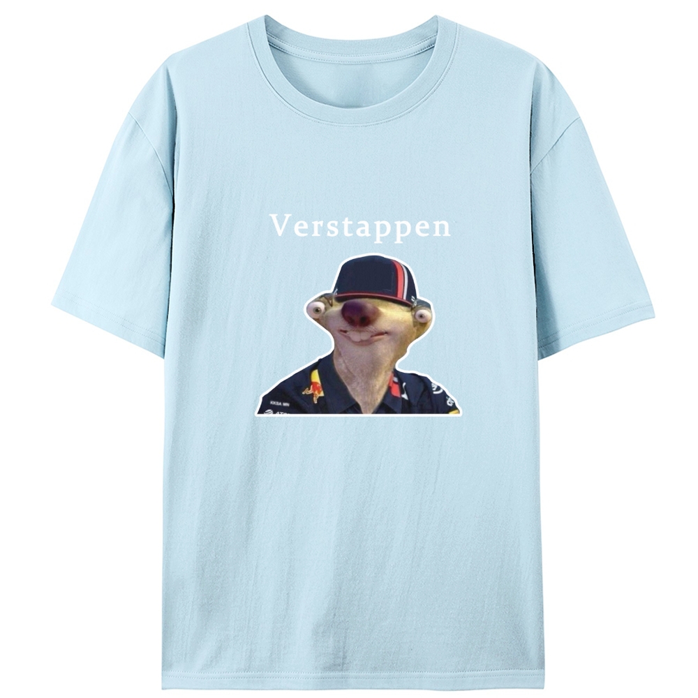 Verstappen Sid from Ice Age Meme Retro Designed for Women - Slim Fit Cotton Tee