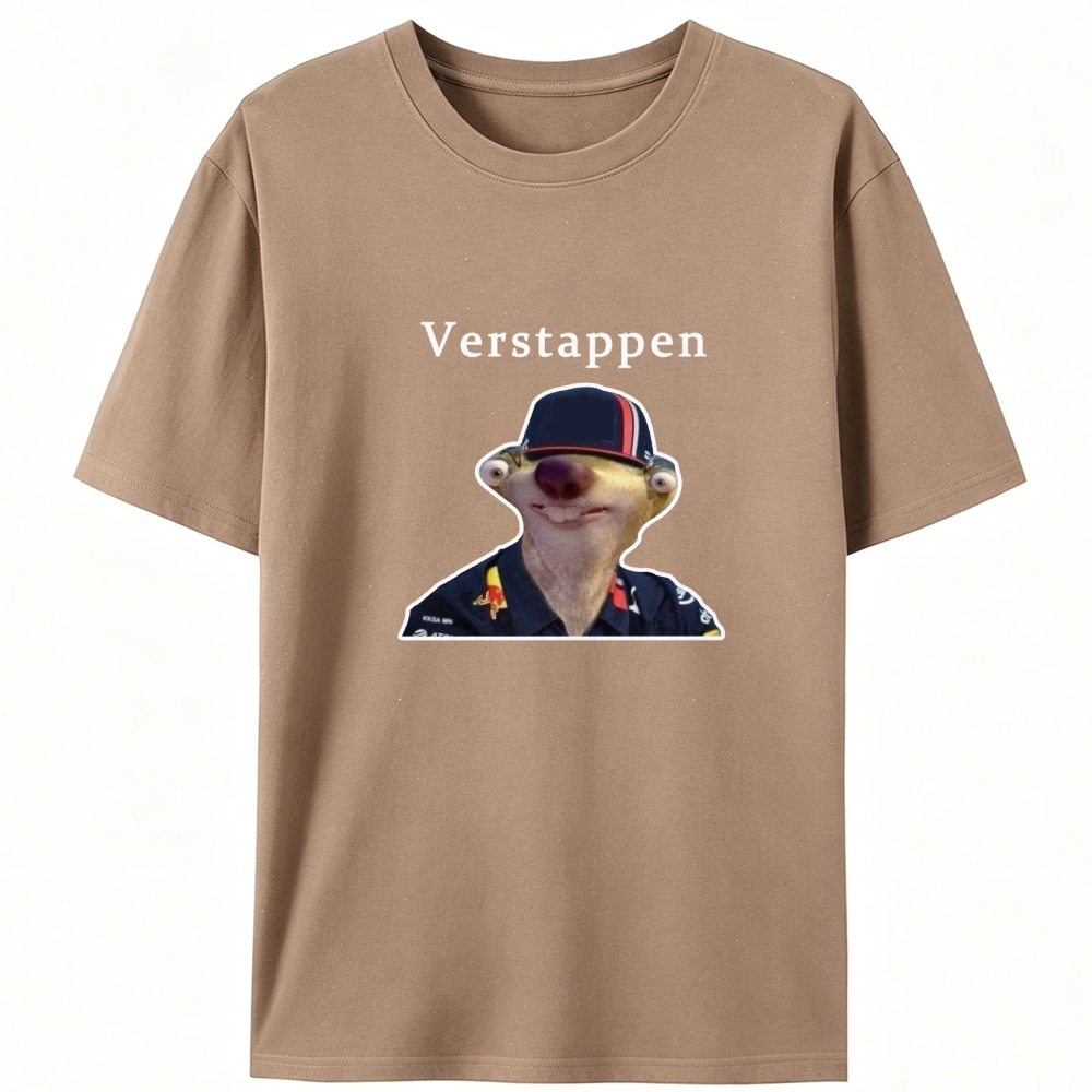 Verstappen Sid from Ice Age Meme Retro Designed for Women - Slim Fit Cotton Tee