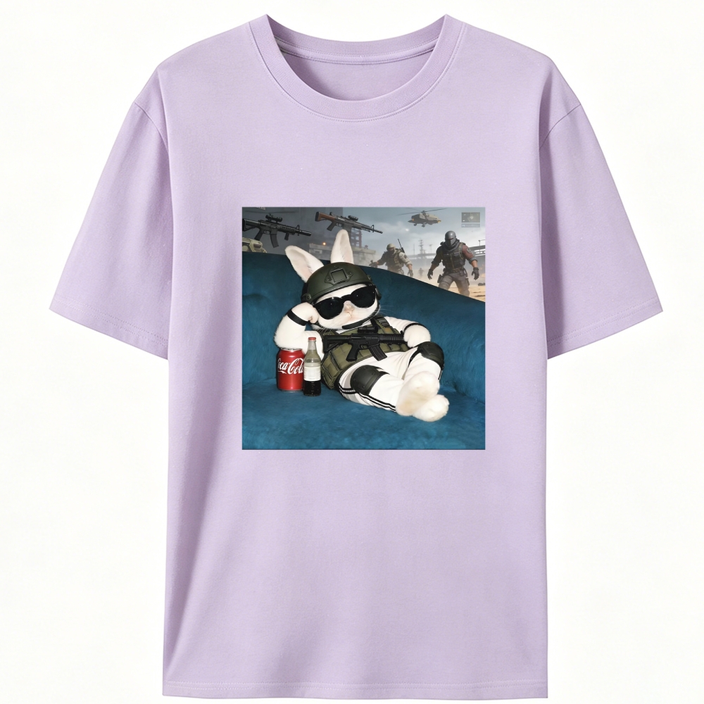 Tactical Rabbit CSGO Meme Retro Designed for Women - Slim Fit Cotton Tee