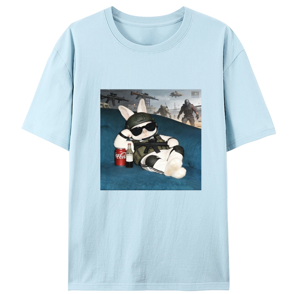 Tactical Rabbit CSGO Meme Retro Designed for Women - Slim Fit Cotton Tee