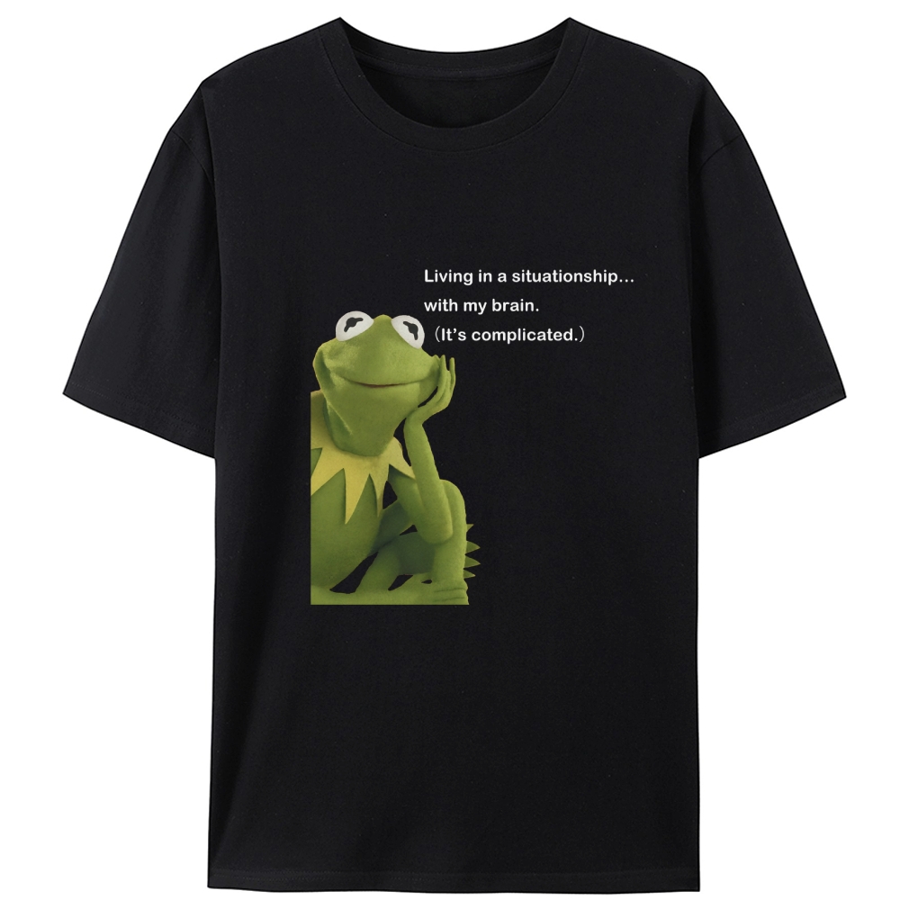 Situationship Retro Designed for Women - Slim Fit Cotton Tee
