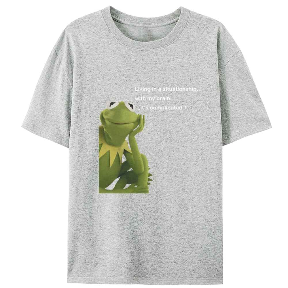 Situationship Retro Designed for Women - Slim Fit Cotton Tee