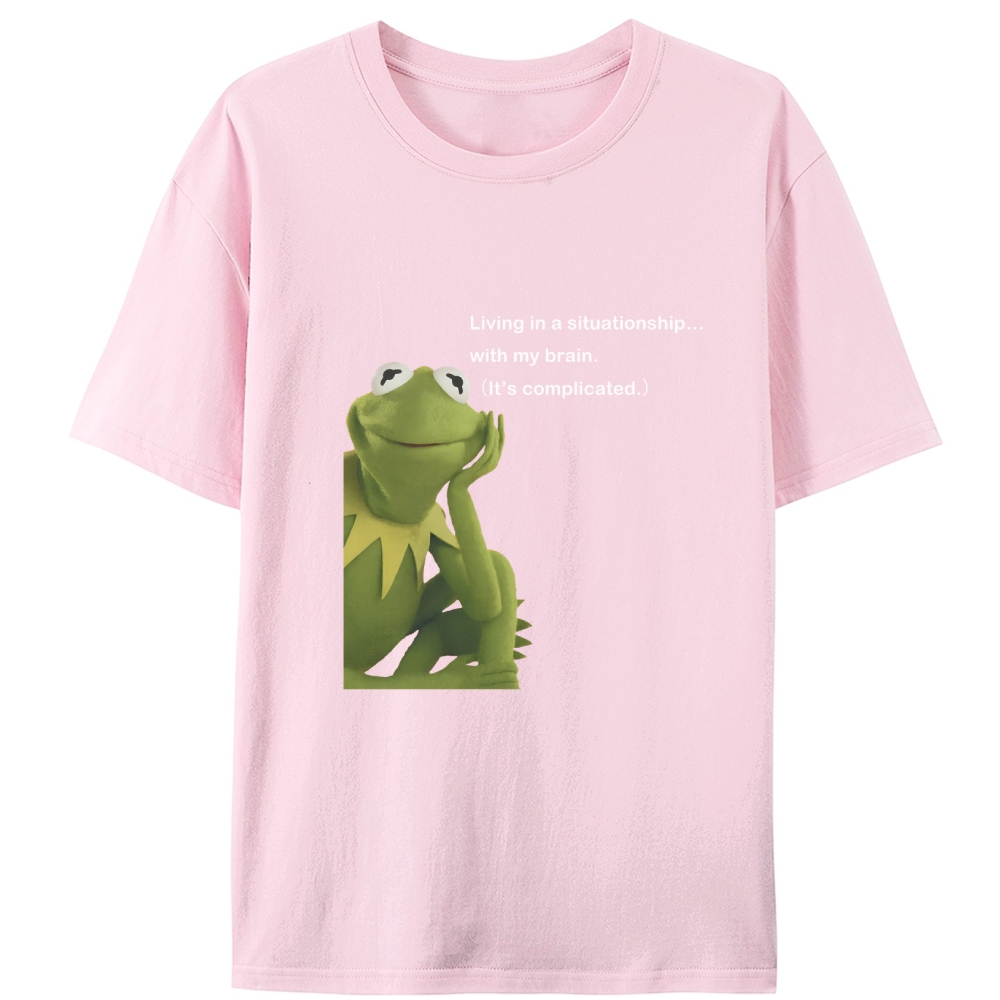 Situationship Retro Designed for Women - Slim Fit Cotton Tee