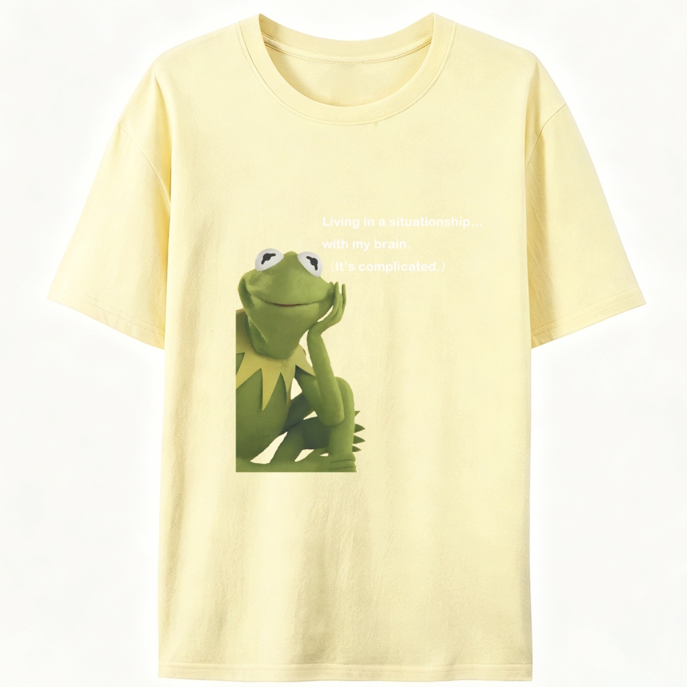 Situationship Retro Designed for Women - Slim Fit Cotton Tee