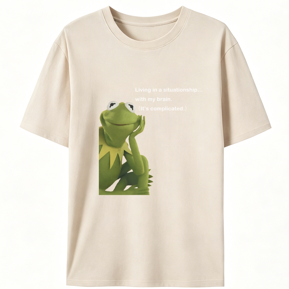 Situationship Retro Designed for Women - Slim Fit Cotton Tee