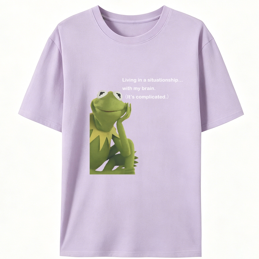 Situationship Retro Designed for Women - Slim Fit Cotton Tee