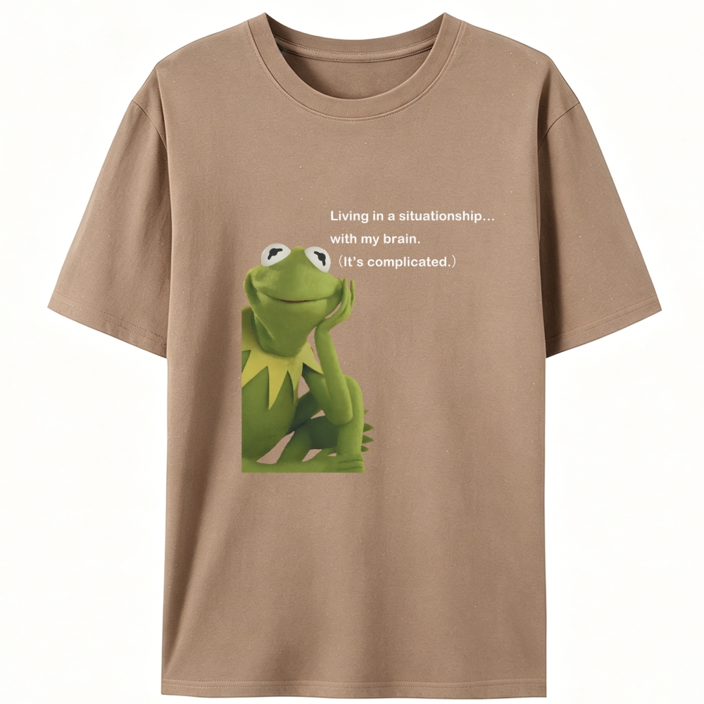 Situationship Retro Designed for Women - Slim Fit Cotton Tee
