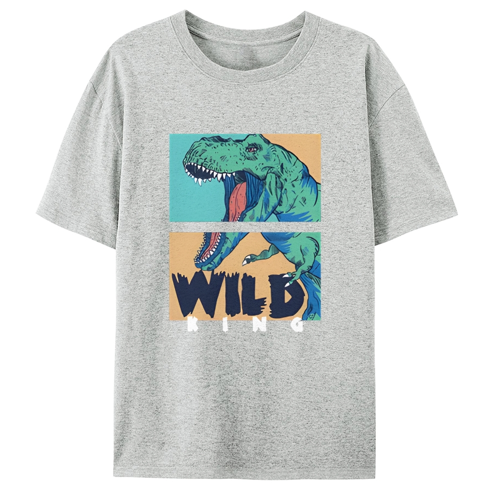 T-Rex Wild King Retro Designed for Women - Slim Fit Cotton Tee