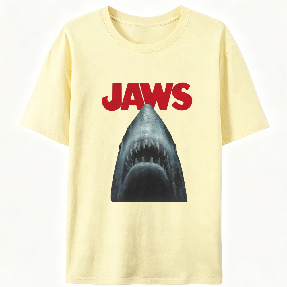 JAWS Shark Retro Designed for Women - Slim Fit Cotton Tee