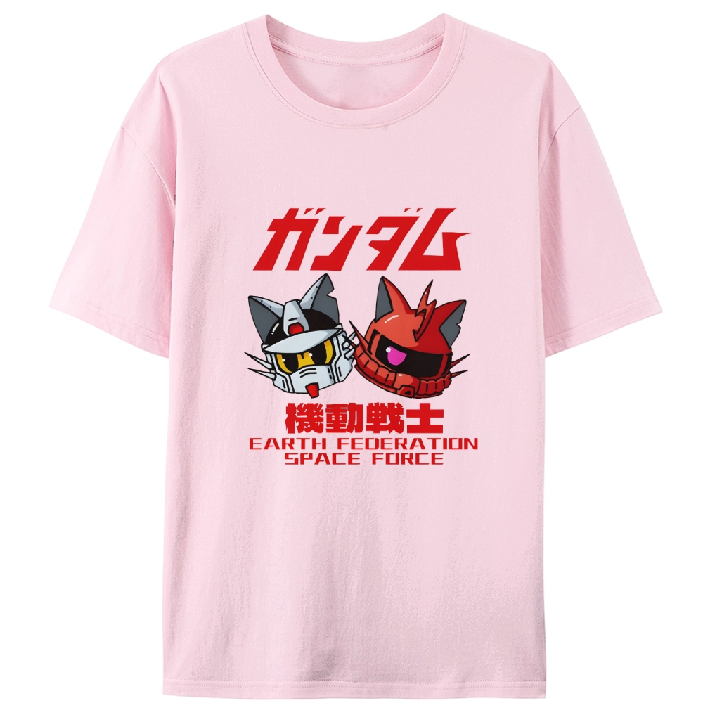 Gundam RX-78 & Char's Zaku Cat Version Retro Designed for Women