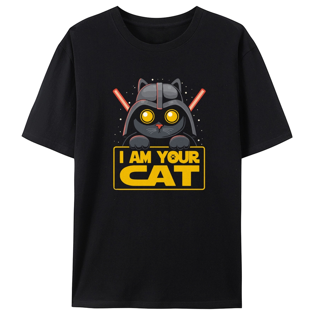 "I Am Your Cat" Darth Vader Cat Designed for Women - Slim Fit Cotton Tee