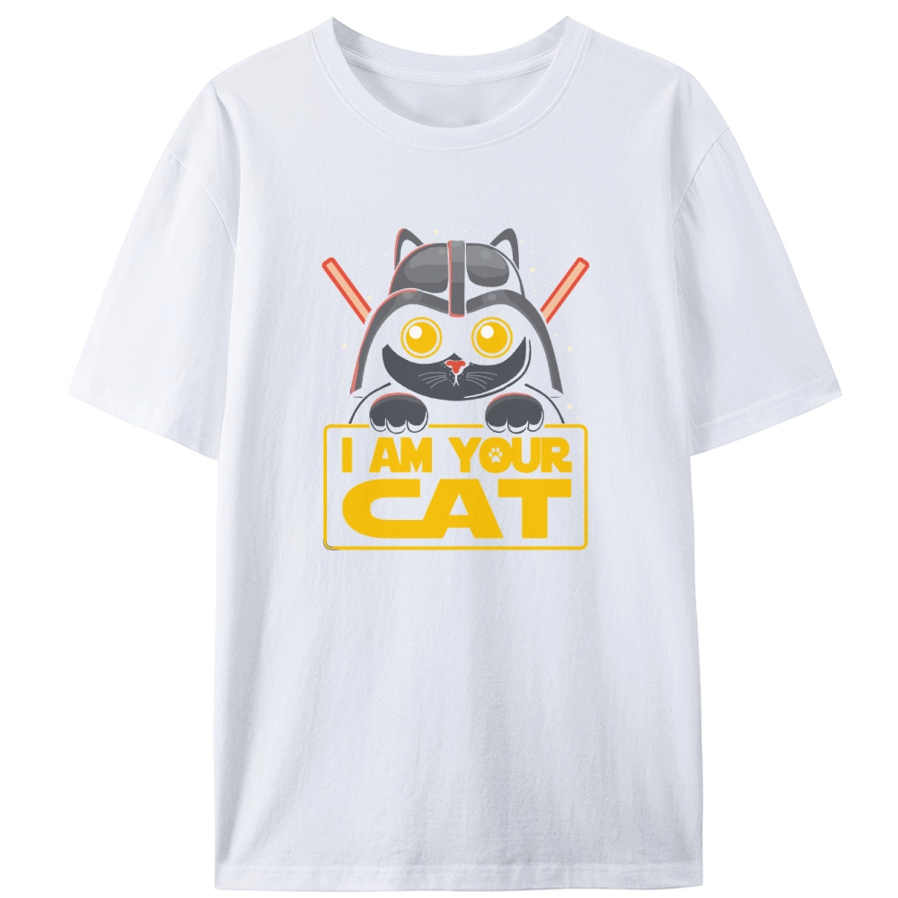 "I Am Your Cat" Darth Vader Cat Designed for Women - Slim Fit Cotton Tee