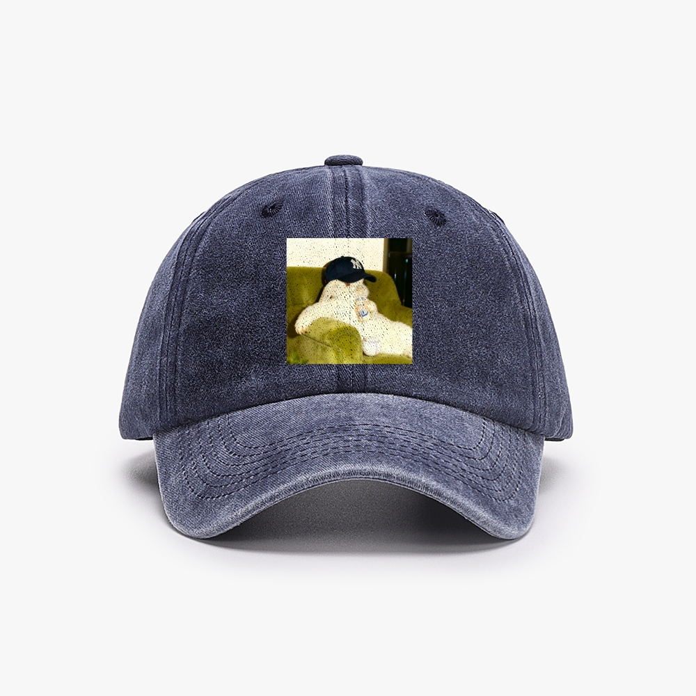 Baseball Rabbit No Bat NY Yankees Retro Washed Baseball Cap
