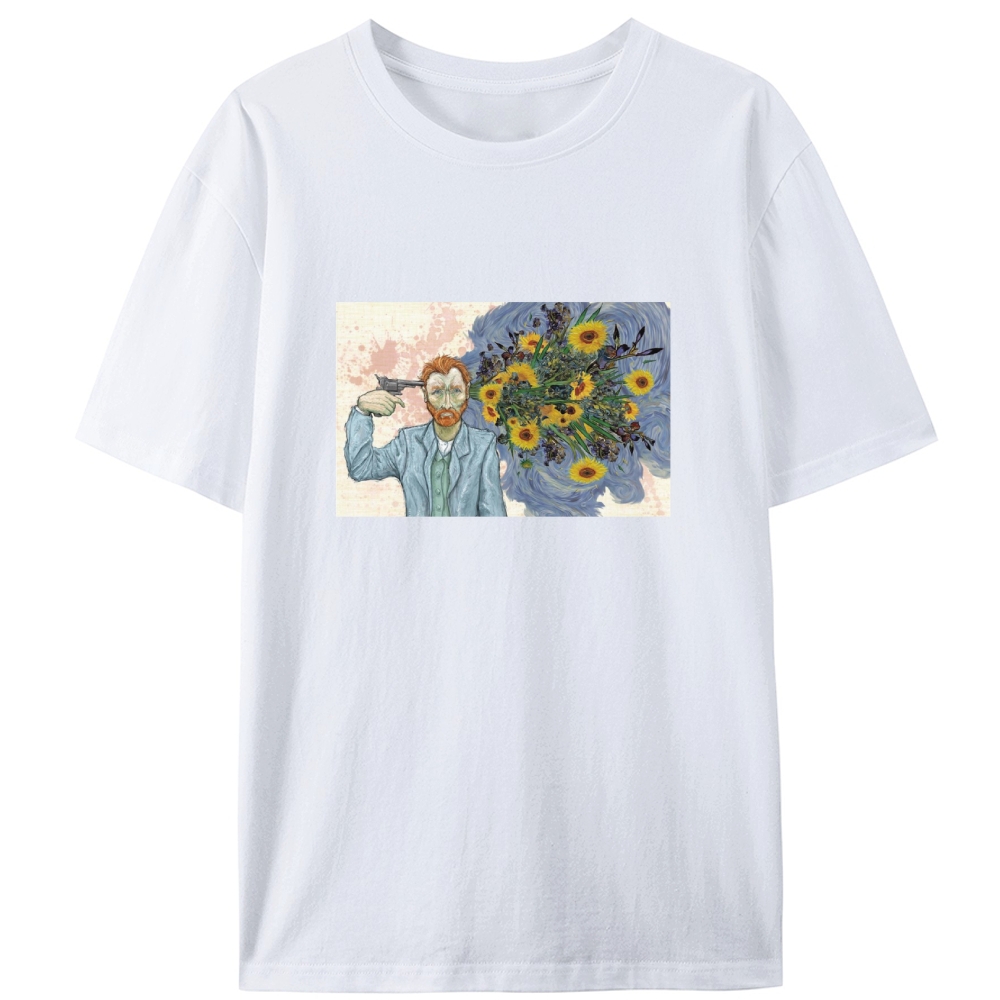 Surreal Van Gogh Meme Art Designed for Women - Slim Fit Cotton Tee