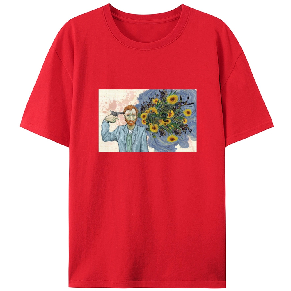 Surreal Van Gogh Meme Art Designed for Women - Slim Fit Cotton Tee