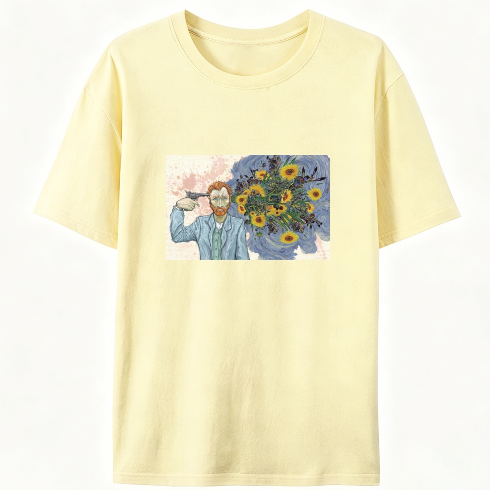 Surreal Van Gogh Meme Art Designed for Women - Slim Fit Cotton Tee