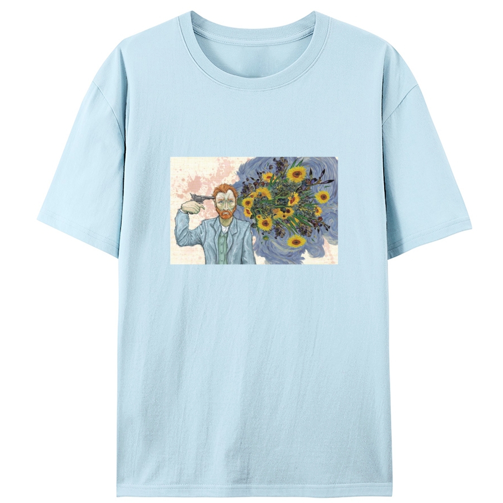 Surreal Van Gogh Meme Art Designed for Women - Slim Fit Cotton Tee