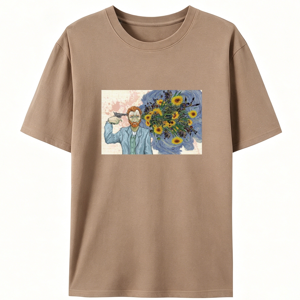 Surreal Van Gogh Meme Art Designed for Women - Slim Fit Cotton Tee