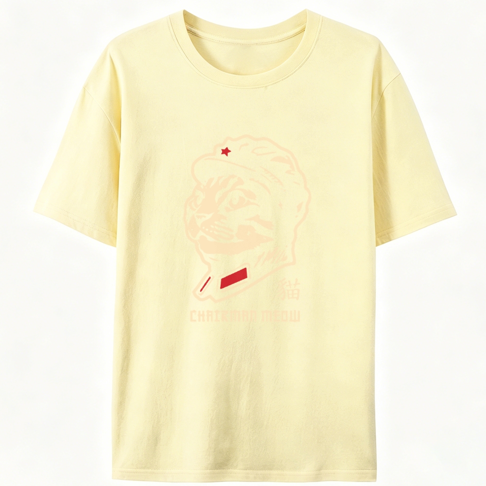 Chairman Meow Cat Retro Designed for Women - Slim Fit Cotton Tee