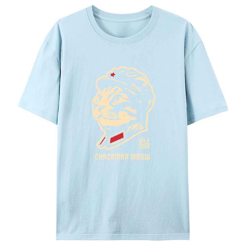 Chairman Meow Cat Retro Designed for Women - Slim Fit Cotton Tee
