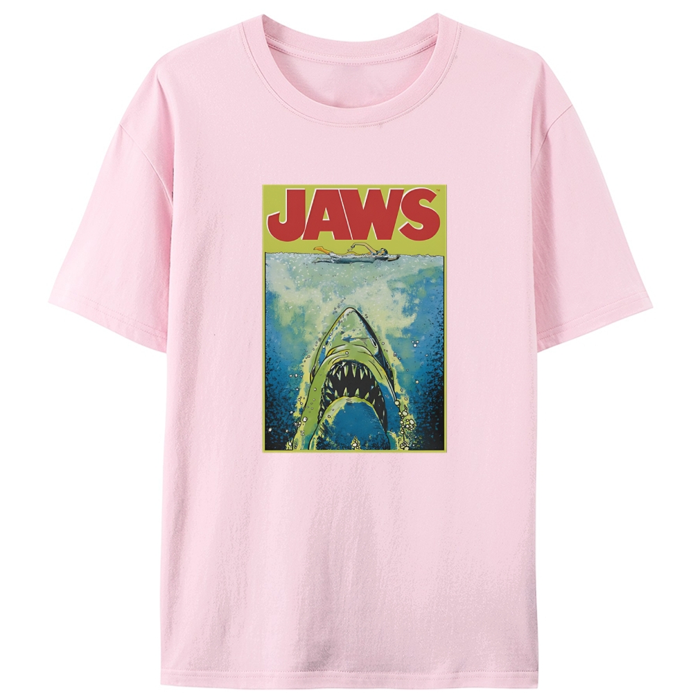 Jaws Movie Retro Designed for Women - Slim Fit Cotton Tee