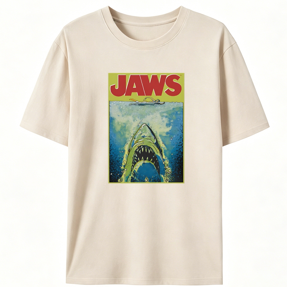 Jaws Movie Retro Designed for Women - Slim Fit Cotton Tee