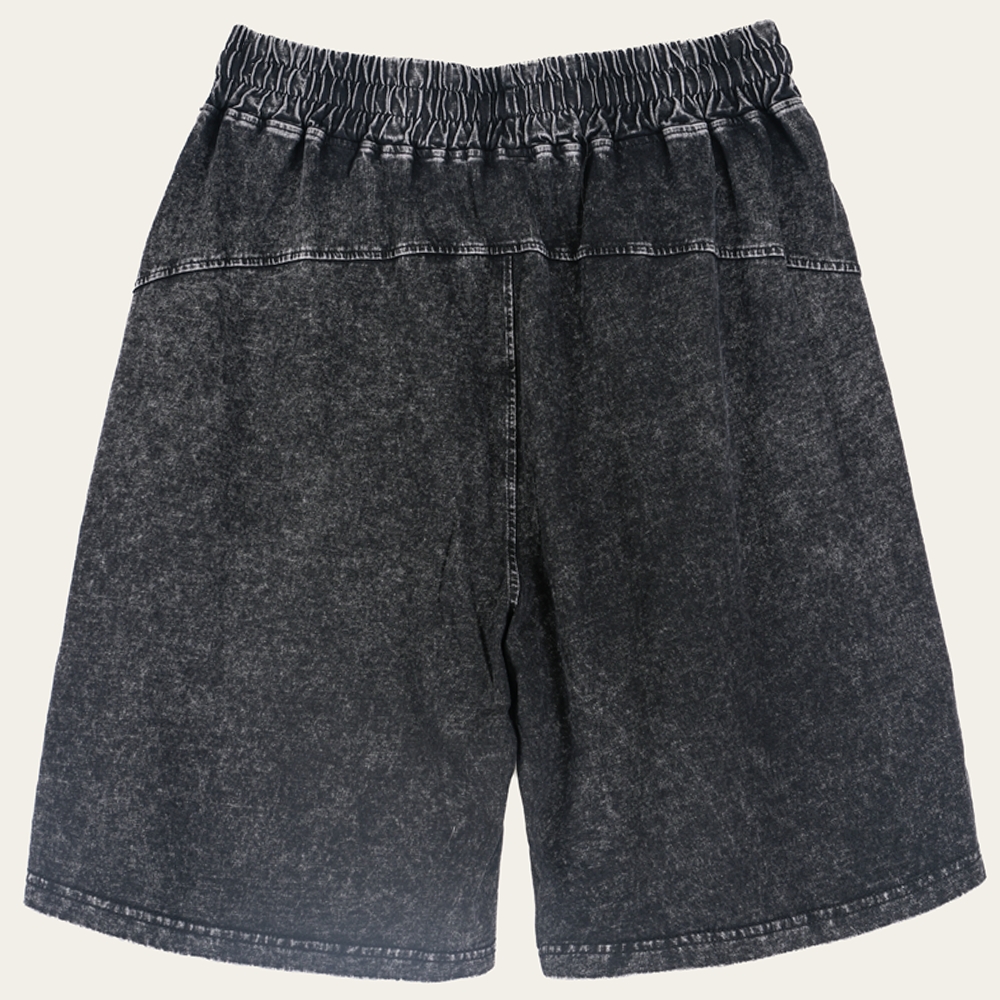 Cat Music Sheet Retro Washed Shorts