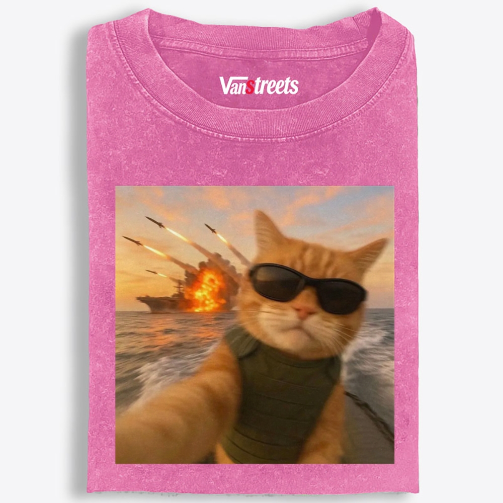 Warzone Selfie Retro Washed T-Shirt | 100% Cotton | Streetwear Essential