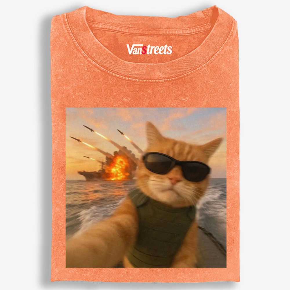 Warzone Selfie Retro Washed T-Shirt | 100% Cotton | Streetwear Essential