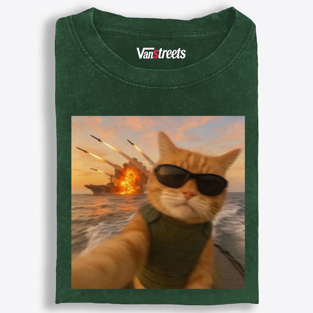 Warzone Selfie Retro Washed T-Shirt | 100% Cotton | Streetwear Essential