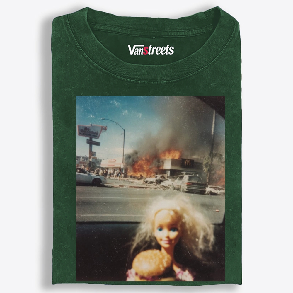 Apocalypse Barbie Retro Washed T-Shirt | 100% Cotton | Streetwear Essential