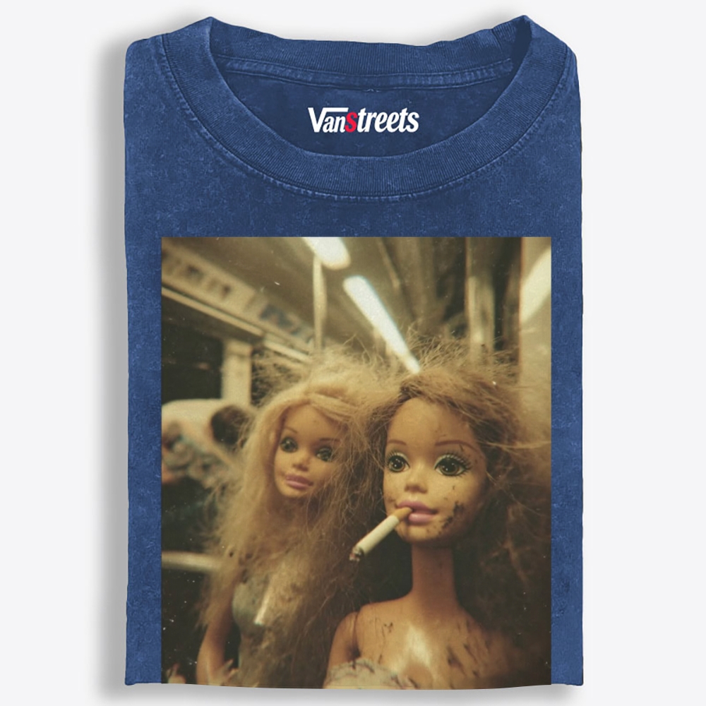 Grunge Barbie Retro Washed T-Shirt | 100% Cotton | Streetwear Essential
