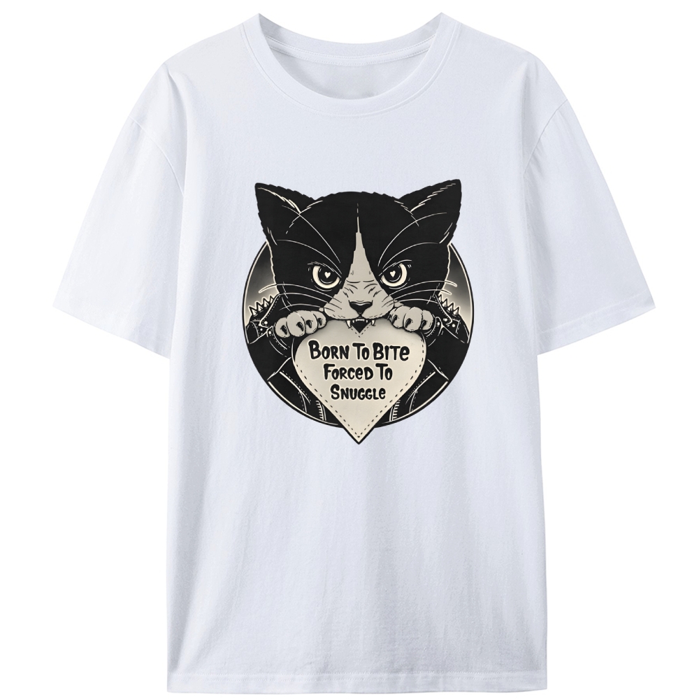 Bite Mode: Off Retro Designed for Women - Slim Fit Cotton Tee