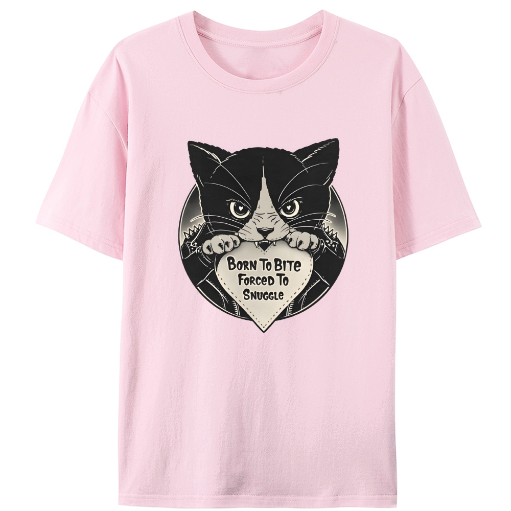 Bite Mode: Off Retro Designed for Women - Slim Fit Cotton Tee