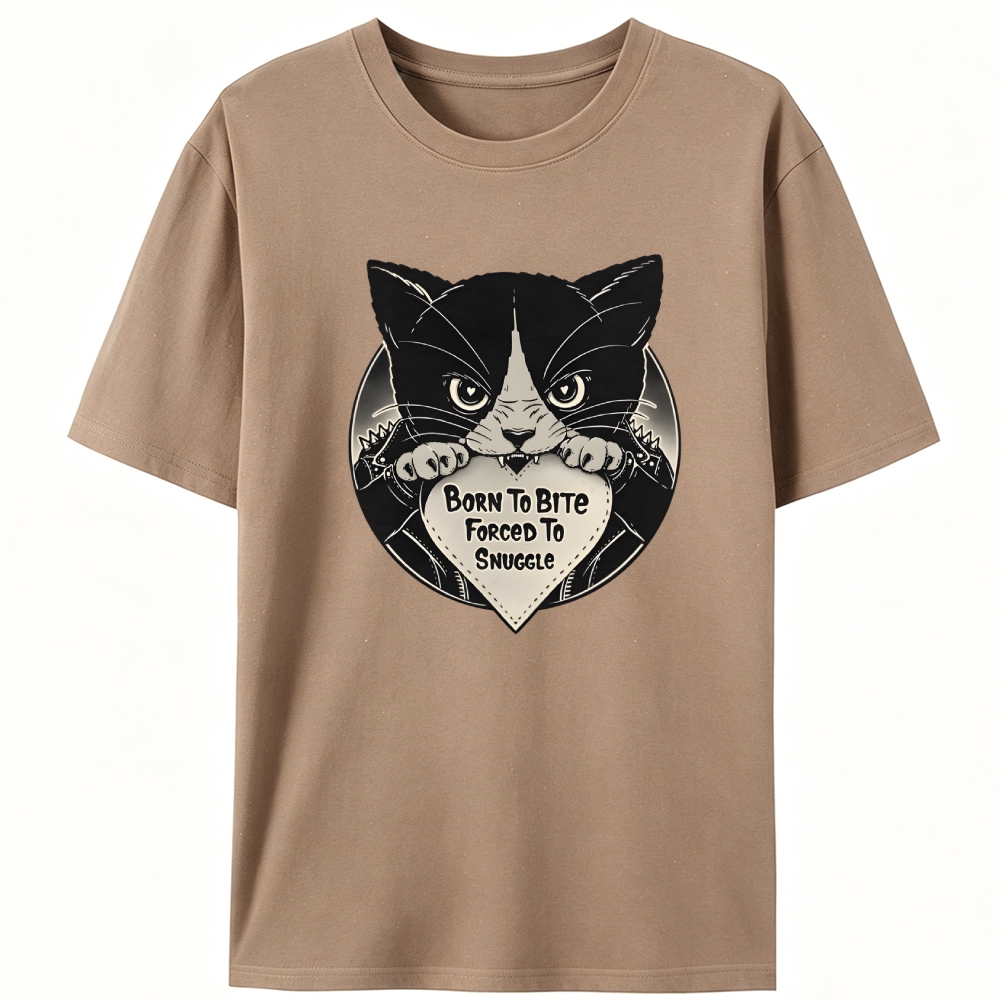 Bite Mode: Off Retro Designed for Women - Slim Fit Cotton Tee