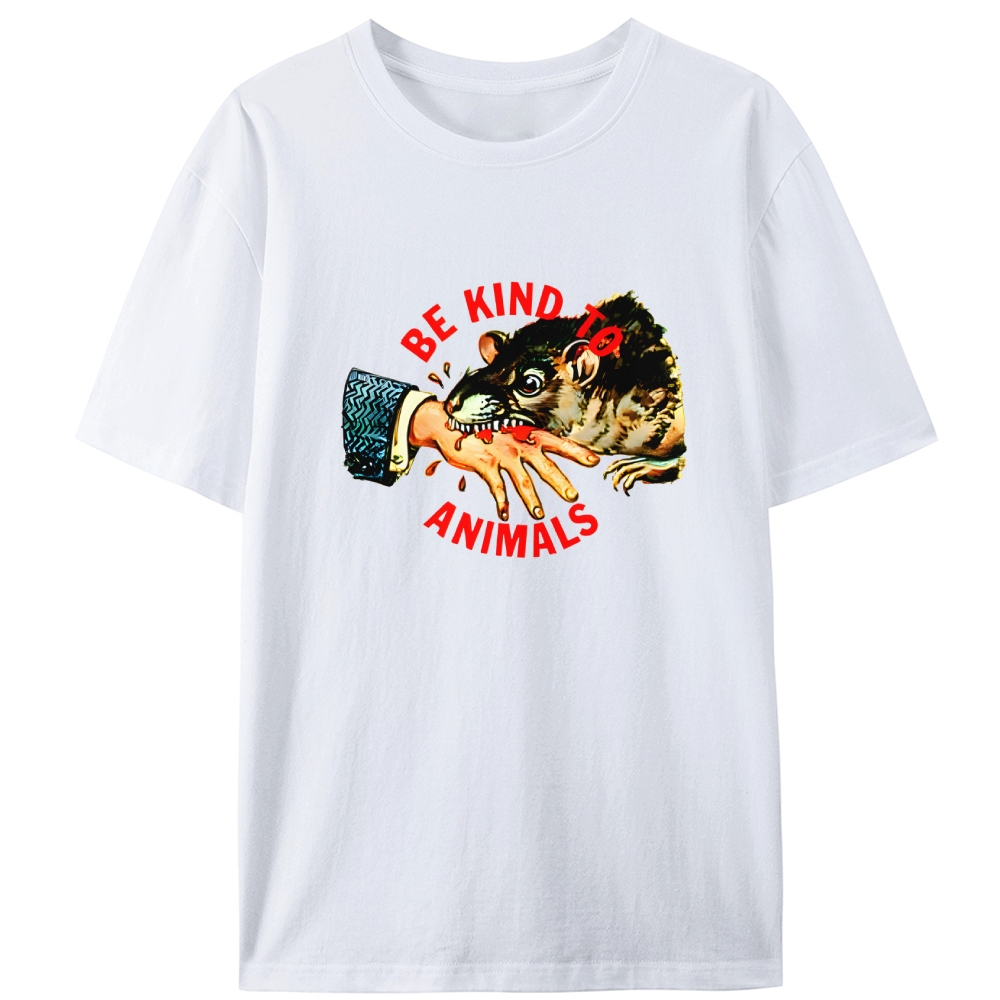 Be Kind... Or Else Retro Designed for Women - Slim Fit Cotton Tee