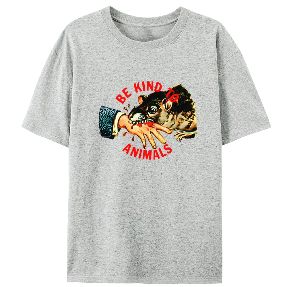 Be Kind... Or Else Retro Designed for Women - Slim Fit Cotton Tee