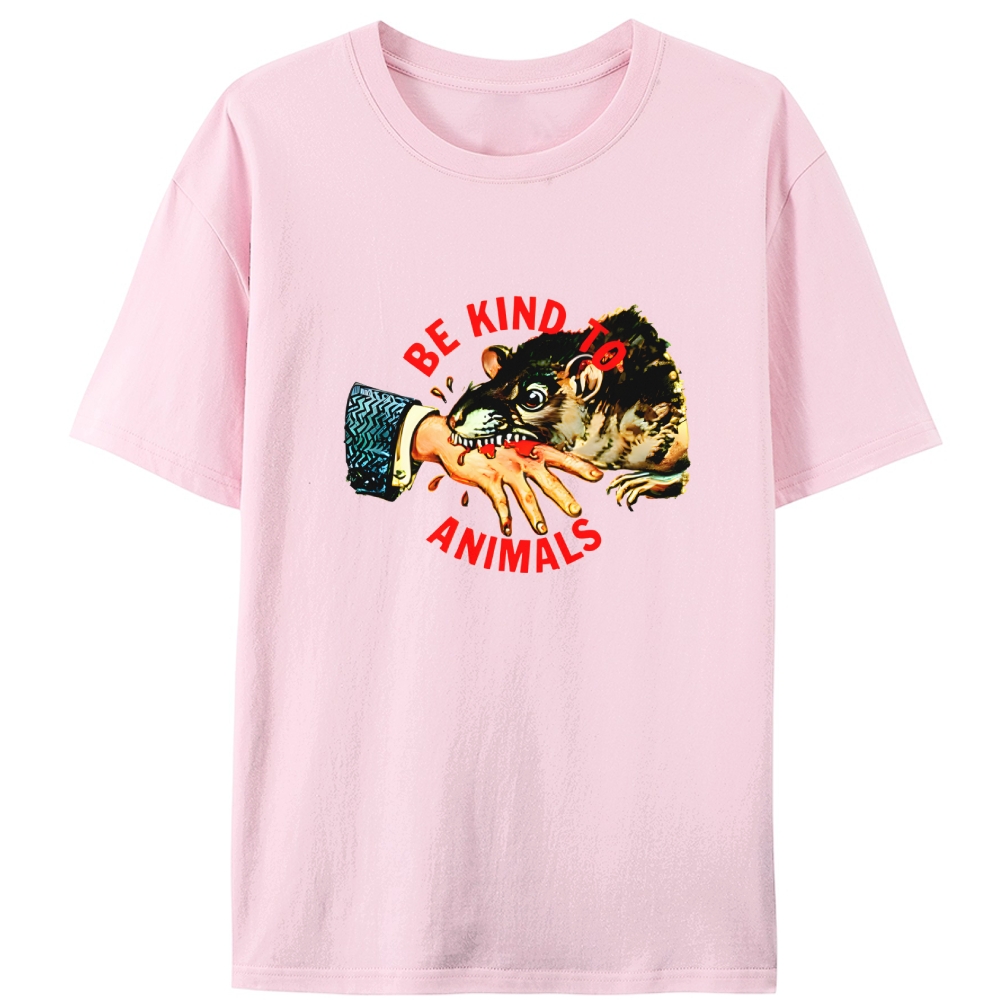 Be Kind... Or Else Retro Designed for Women - Slim Fit Cotton Tee