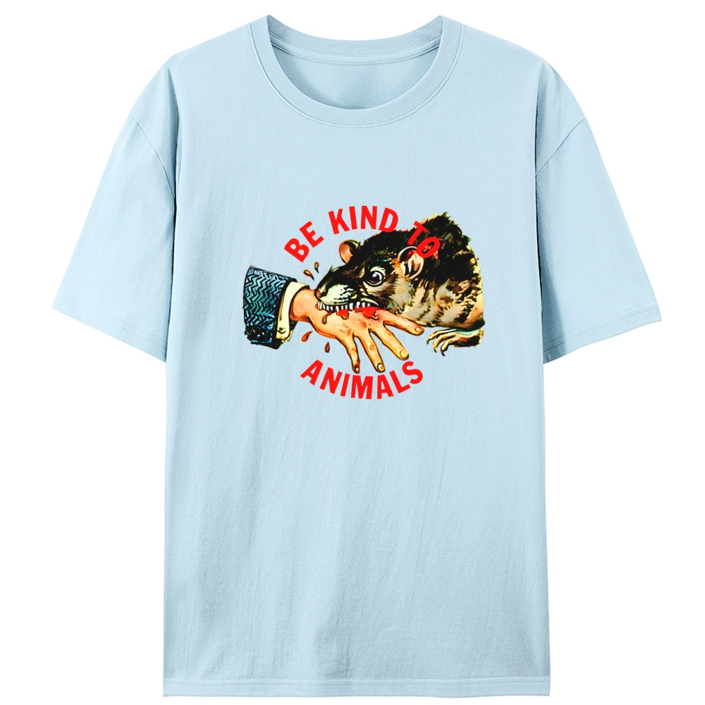 Be Kind... Or Else Retro Designed for Women - Slim Fit Cotton Tee
