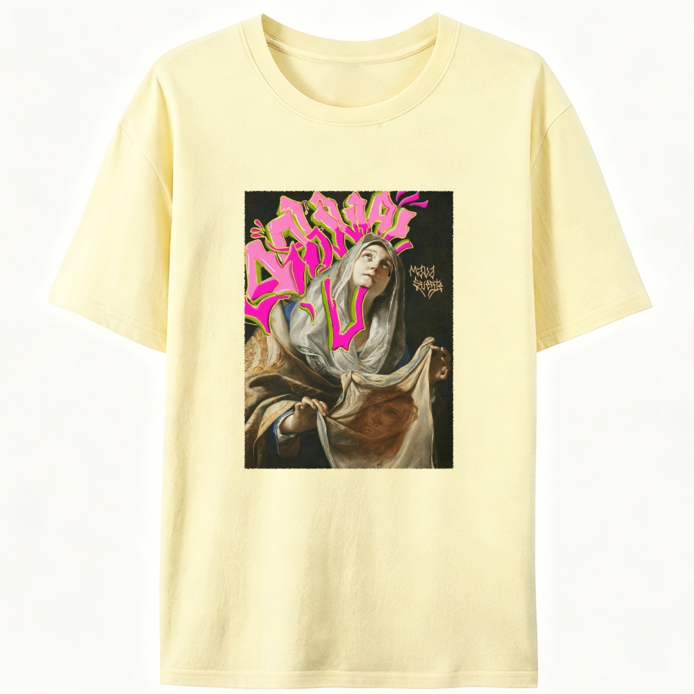 Animal Madonna Retro Designed for Women - Slim Fit Cotton Tee