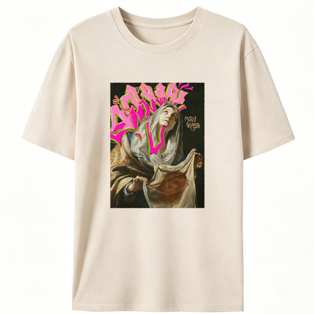 Animal Madonna Retro Designed for Women - Slim Fit Cotton Tee