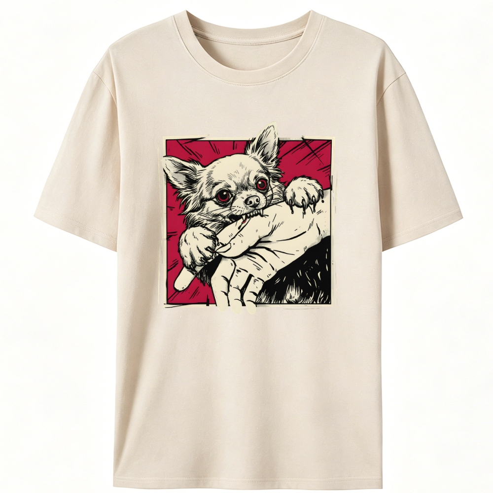Tiny But Deadly Retro Designed for Women - Slim Fit Cotton Tee