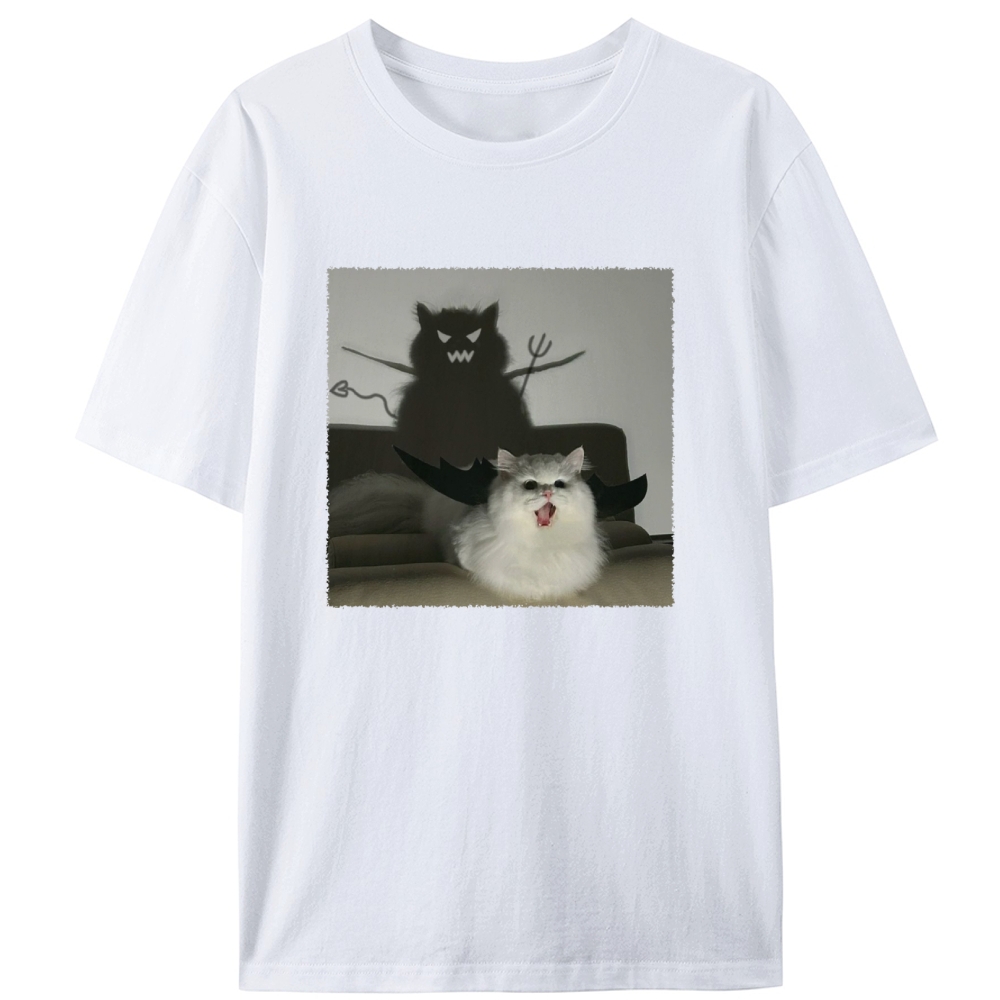 Cute But Demonic Retro Designed for Women - Slim Fit Cotton Tee