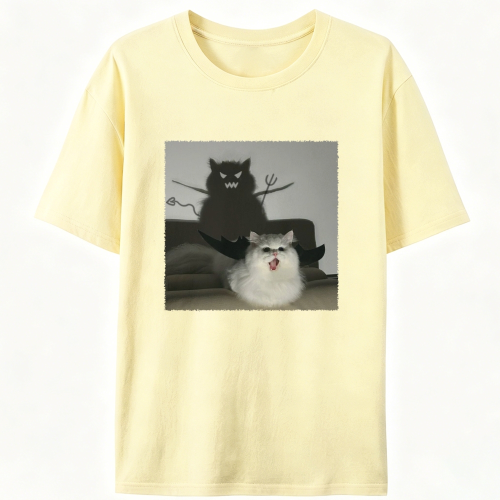 Cute But Demonic Retro Designed for Women - Slim Fit Cotton Tee