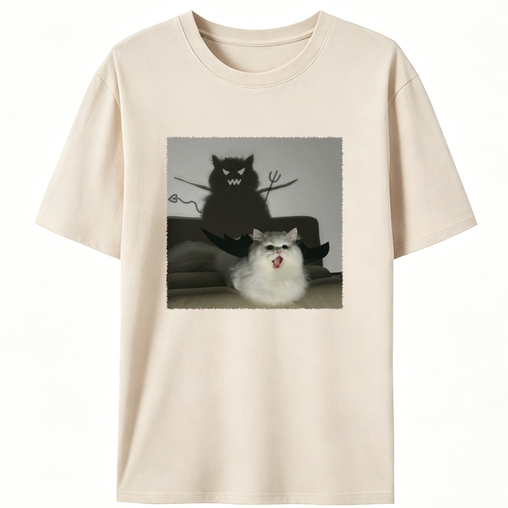 Cute But Demonic Retro Designed for Women - Slim Fit Cotton Tee