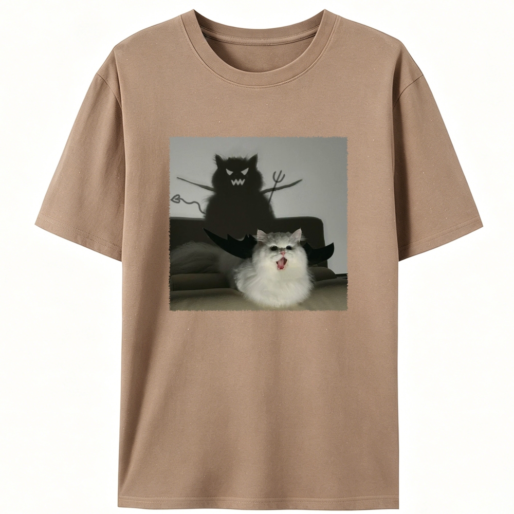 Cute But Demonic Retro Designed for Women - Slim Fit Cotton Tee