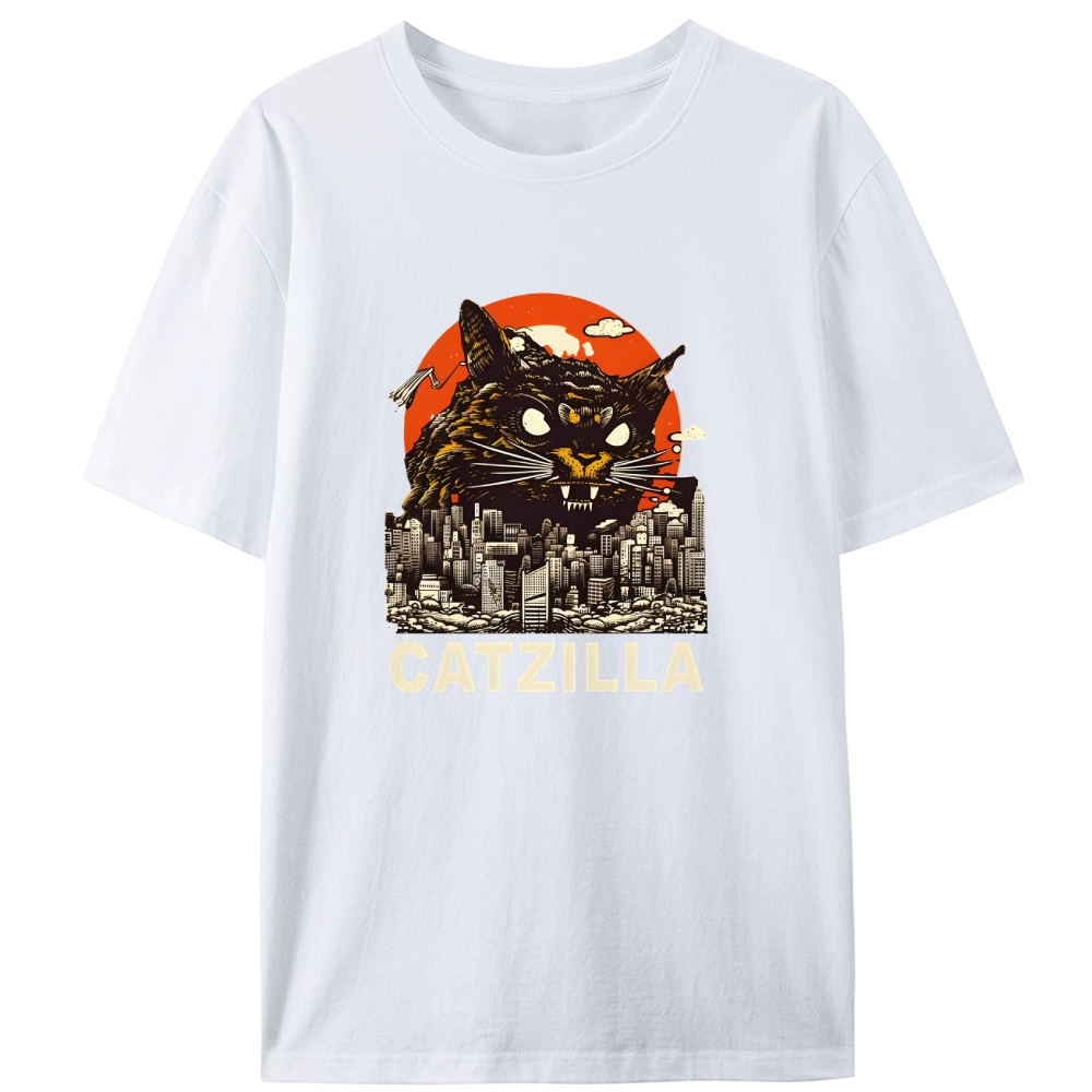 CATZILLA Retro Designed for Women - Slim Fit Cotton Tee