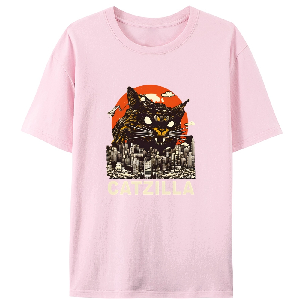 CATZILLA Retro Designed for Women - Slim Fit Cotton Tee