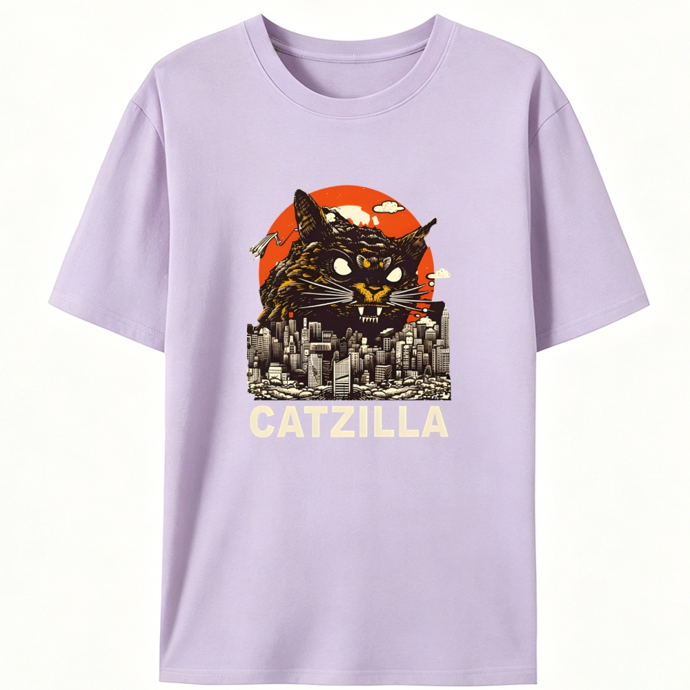 CATZILLA Retro Designed for Women - Slim Fit Cotton Tee