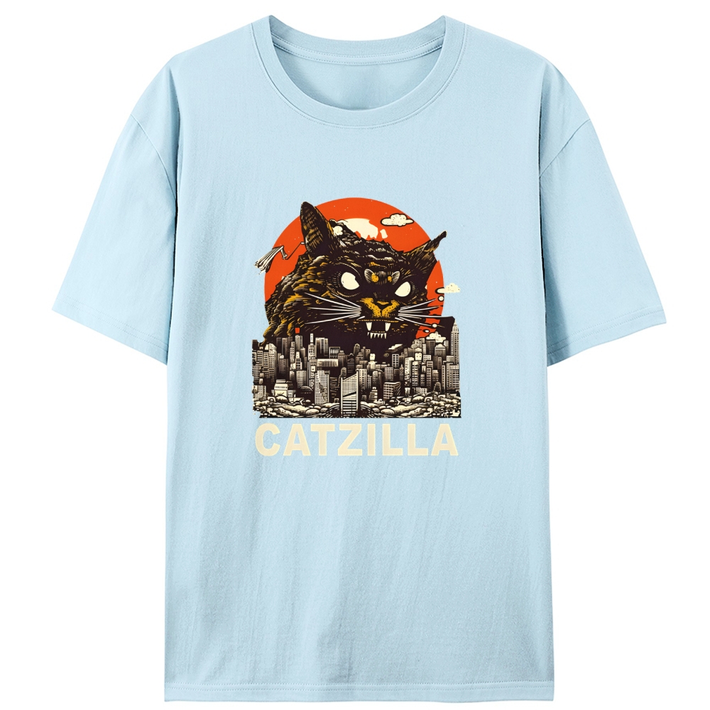 CATZILLA Retro Designed for Women - Slim Fit Cotton Tee